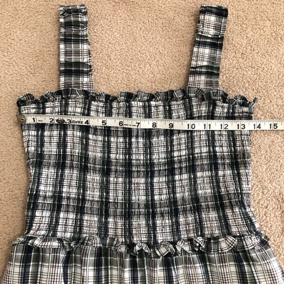 Veronica Beard Ziada Plaid Smocked Tiered Midi Dress Size 2 - Picture 10 of 12